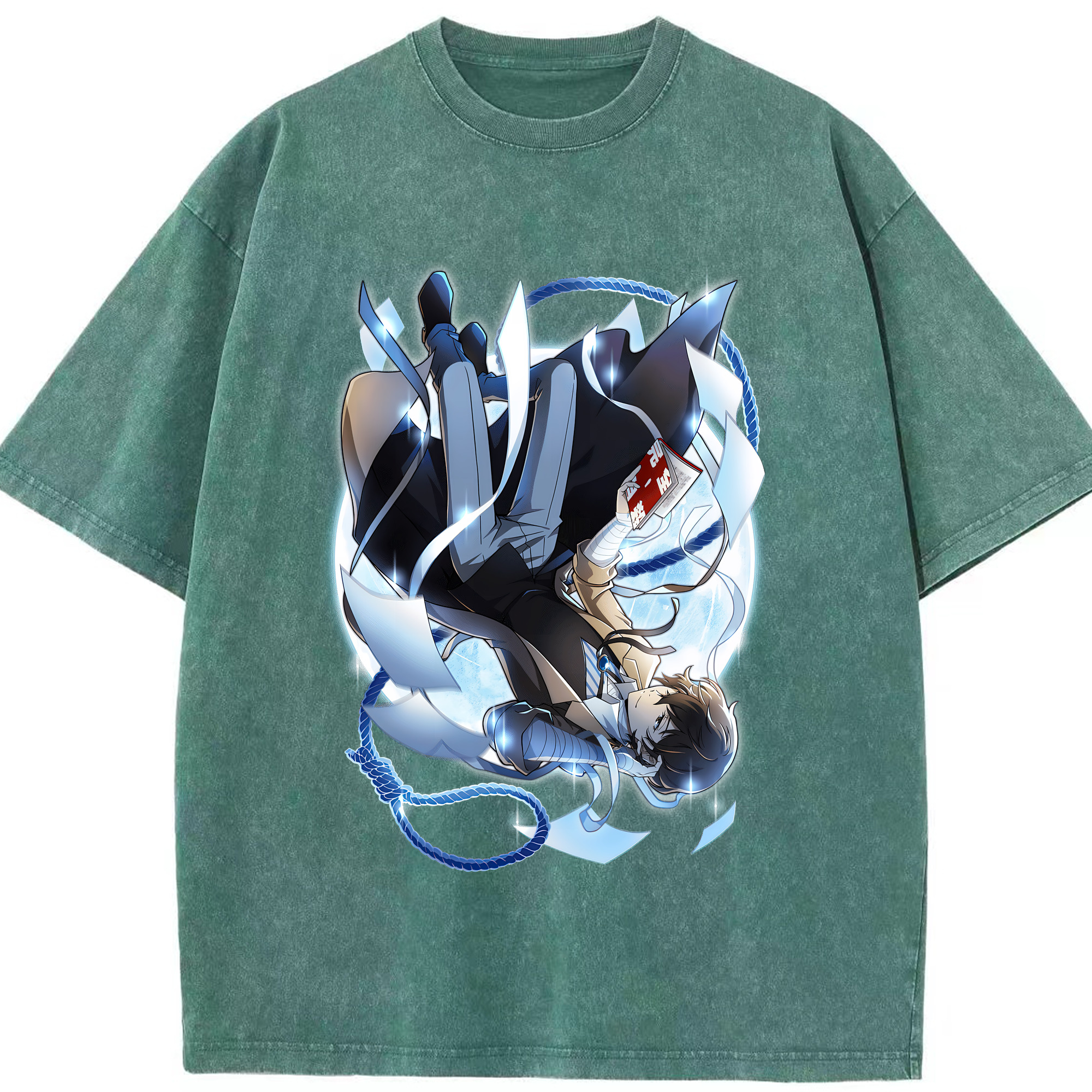 （画像用） 文豪ストレイドッグス Bungo Stray Dogs 綿100% ヴィンテージ風 半袖Tシャツ（フロントプリント）